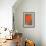 Orange Circle, Modern Shapes-null-Framed Art Print displayed on a wall