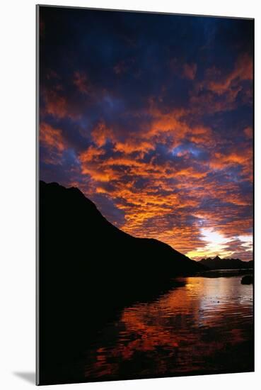 Orange Clouds at Coastal Sunrise-Paul Souders-Mounted Photographic Print