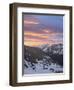 Orange Clouds at Dawn Above Longs Peak, Rocky Mountain National Park, Colorado-James Hager-Framed Premium Photographic Print