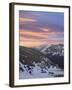 Orange Clouds at Dawn Above Longs Peak, Rocky Mountain National Park, Colorado-James Hager-Framed Photographic Print