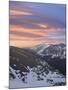 Orange Clouds at Dawn Above Longs Peak, Rocky Mountain National Park, Colorado-James Hager-Mounted Photographic Print