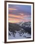 Orange Clouds at Dawn Above Longs Peak, Rocky Mountain National Park, Colorado-James Hager-Framed Photographic Print