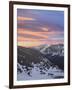 Orange Clouds at Dawn Above Longs Peak, Rocky Mountain National Park, Colorado-James Hager-Framed Photographic Print