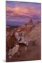 Orange Clouds at Sunset over Sandstone Cones-James Hager-Mounted Photographic Print