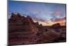 Orange Clouds over Sandstone Cones-James Hager-Mounted Photographic Print