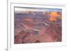 Orange Colorado River, Dead Horse Point, Utah Colored Water from Red Soil Runoff-Tom Till-Framed Photographic Print