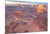 Orange Colorado River, Dead Horse Point, Utah Colored Water from Red Soil Runoff-Tom Till-Mounted Photographic Print