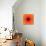 Orange Concentric Flower Center: Mandala Kaleidoscopic Design-tr3gi-Art Print displayed on a wall