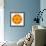 Orange Concentric Marigold Mandala Flower-tr3gi-Framed Art Print displayed on a wall