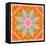 Orange Connection Mandala-Alaya Gadeh-Framed Stretched Canvas