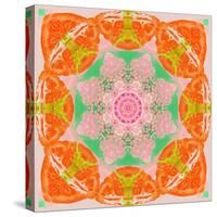 Orange Connection Mandala-Alaya Gadeh-Stretched Canvas