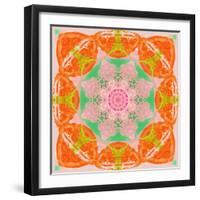 Orange Connection Mandala-Alaya Gadeh-Framed Photographic Print