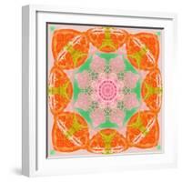 Orange Connection Mandala-Alaya Gadeh-Framed Photographic Print