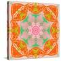 Orange Connection Mandala-Alaya Gadeh-Stretched Canvas