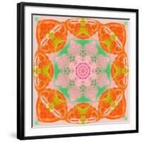 Orange Connection Mandala-Alaya Gadeh-Framed Photographic Print