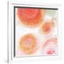 Orange Contempo Light Circles-Kat Papa-Framed Art Print