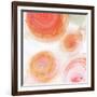 Orange Contempo Light Circles-Kat Papa-Framed Art Print