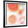 Orange Contempo Light Circles-Kat Papa-Framed Art Print