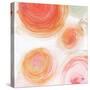 Orange Contempo Light Circles-Kat Papa-Stretched Canvas