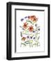 Orange Corn Flower-Beverly Dyer-Framed Art Print