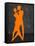 Orange Couple Dancing-Felix Podgurski-Framed Stretched Canvas