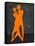 Orange Couple Dancing-Felix Podgurski-Framed Stretched Canvas