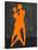 Orange Couple Dancing-Felix Podgurski-Stretched Canvas