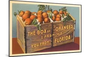 Orange Crate, Florida-null-Mounted Art Print