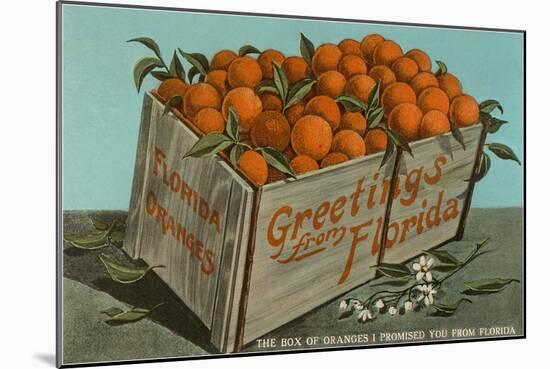 Orange Crate, Florida-null-Mounted Art Print