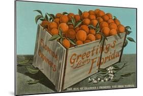 Orange Crate, Florida-null-Mounted Art Print