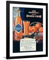 Orange-Crush, Oranges, USA, 1920-null-Framed Giclee Print