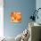 Orange Crystal Vector Abstract Pattern-art_of_sun-Stretched Canvas displayed on a wall