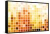 Orange Cubic Professional Abstract Background-kentoh-Framed Stretched Canvas