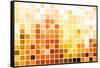 Orange Cubic Professional Abstract Background-kentoh-Framed Stretched Canvas
