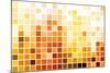 Orange Cubic Professional Abstract Background-kentoh-Mounted Art Print