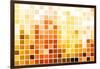 Orange Cubic Professional Abstract Background-kentoh-Framed Art Print