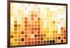 Orange Cubic Professional Abstract Background-kentoh-Framed Art Print