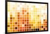 Orange Cubic Professional Abstract Background-kentoh-Framed Art Print