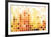 Orange Cubic Professional Abstract Background-kentoh-Framed Art Print