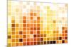 Orange Cubic Professional Abstract Background-kentoh-Mounted Art Print