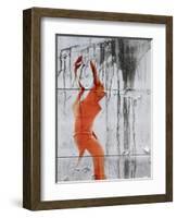 Orange Dance-NaxArt-Framed Art Print