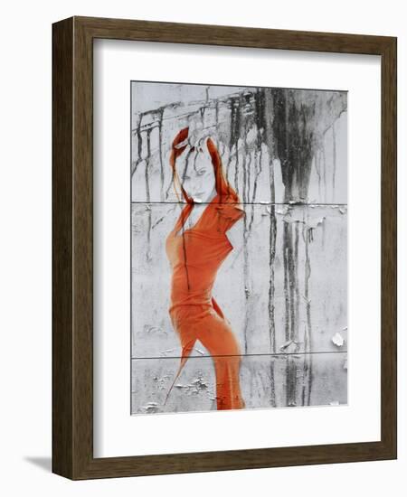 Orange Dance-NaxArt-Framed Art Print