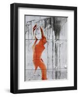 Orange Dance-NaxArt-Framed Art Print