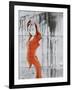 Orange Dance-NaxArt-Framed Art Print