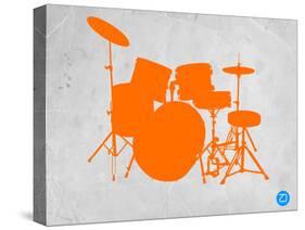Orange Drum Set-NaxArt-Stretched Canvas