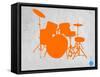 Orange Drum Set-NaxArt-Framed Stretched Canvas