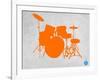 Orange Drum Set-NaxArt-Framed Art Print