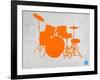 Orange Drum Set-NaxArt-Framed Art Print