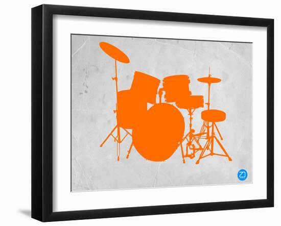 Orange Drum Set-NaxArt-Framed Art Print