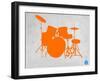 Orange Drum Set-NaxArt-Framed Art Print